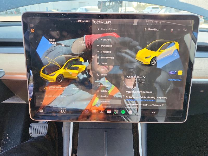 Продаж на аукціоні авто 2020 Tesla Model Y, vin: 5YJYGDEE2LF029953, номер лоту: 61636016