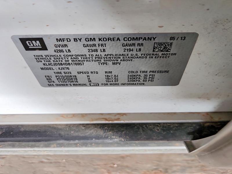 Aukcja sprzedaży 2013 Buick Encore, vin: KL4CJDSB4DB176957, numer aukcji: 61624896