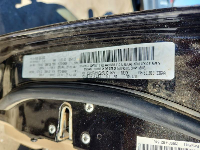 2018 Ram 1500 მანქანა იყიდება აუქციონზე, vin: 1C6RR7VM9JS227136, აუქციონის ნომერი: 63047546
