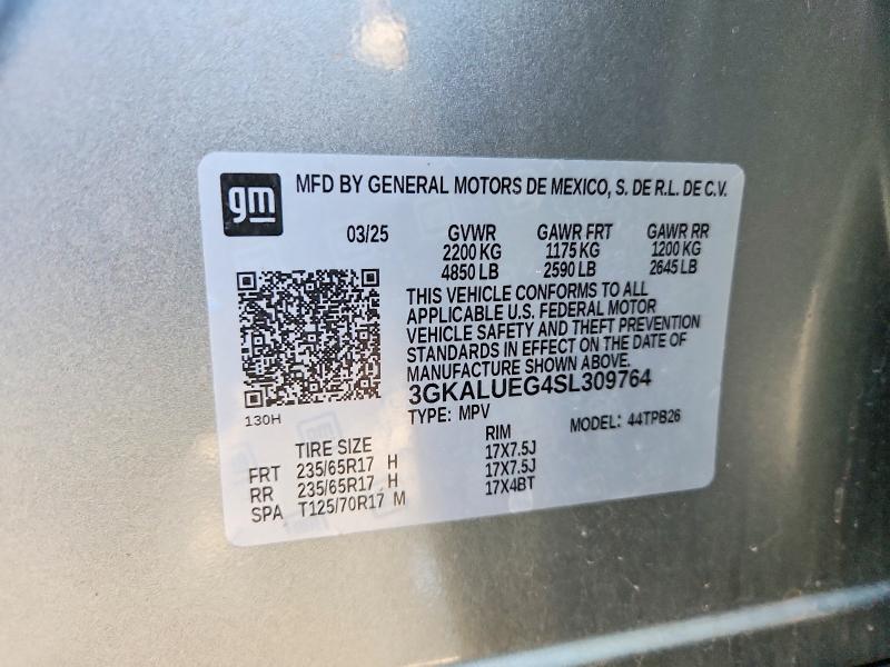 59712196 :رقم المزاد ، 3GKALUEG4SL309764 vin ، 2025 Gmc Terrain مزاد بيع