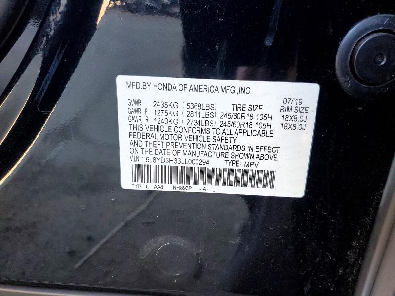 Aukcja sprzedaży 2020 Acura Mdx, vin: 5J8YD3H33LL000294, numer aukcji: 63610746