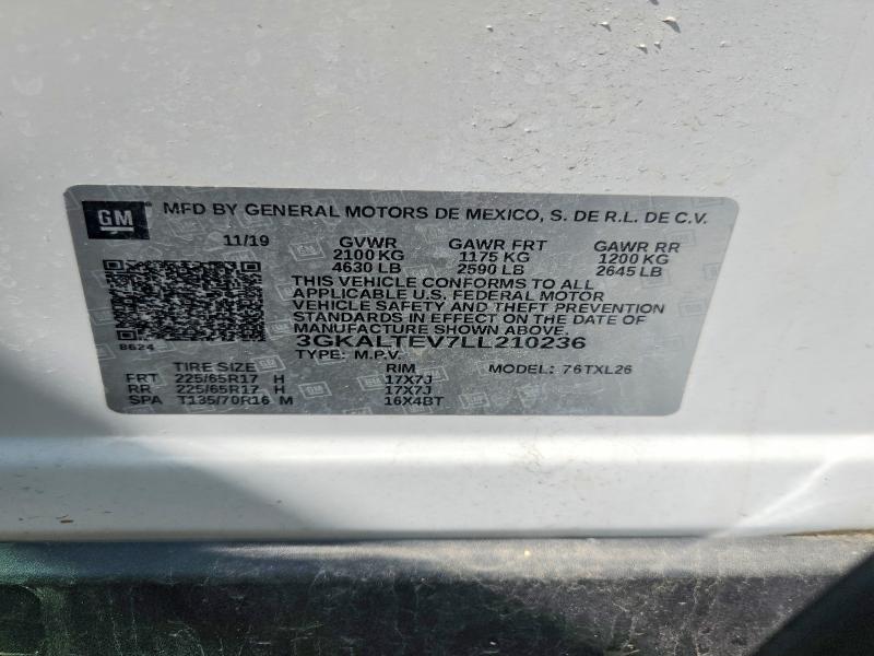 Продаж на аукціоні авто 2020 Gmc Terrain, vin: 3GKALTEV7LL210236, номер лоту: 59325916