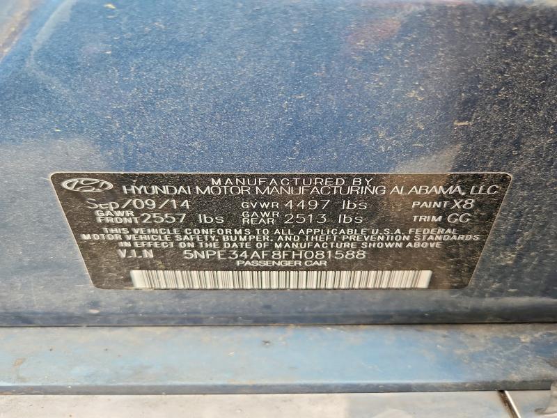 Продаж на аукціоні авто 2015 Hyundai Sonata, vin: 5NPE34AF8FH081588, номер лоту: 59674016