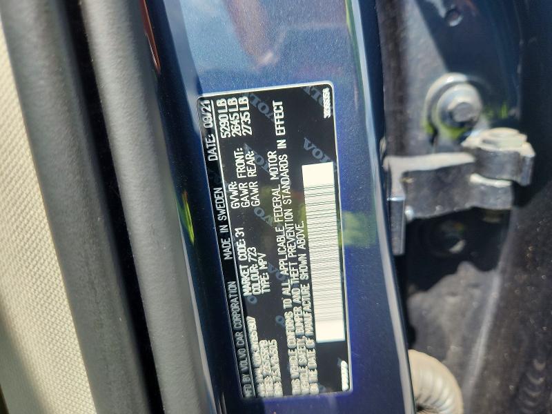 63536136 :رقم المزاد ، YV4L12DK3N1951907 vin ، 2022 Volvo Xc60 مزاد بيع