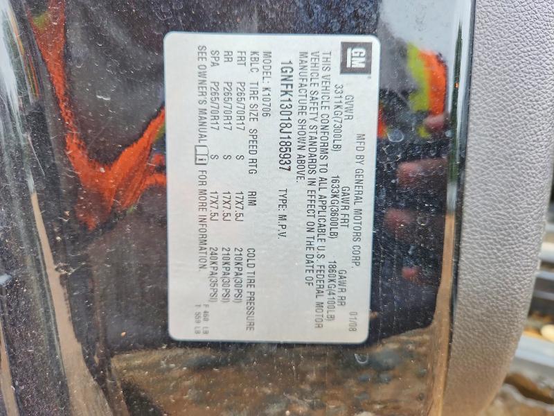 60927836 :رقم المزاد ، 1GNFK13018J185937 vin ، 2008 Chevrolet Tahoe مزاد بيع