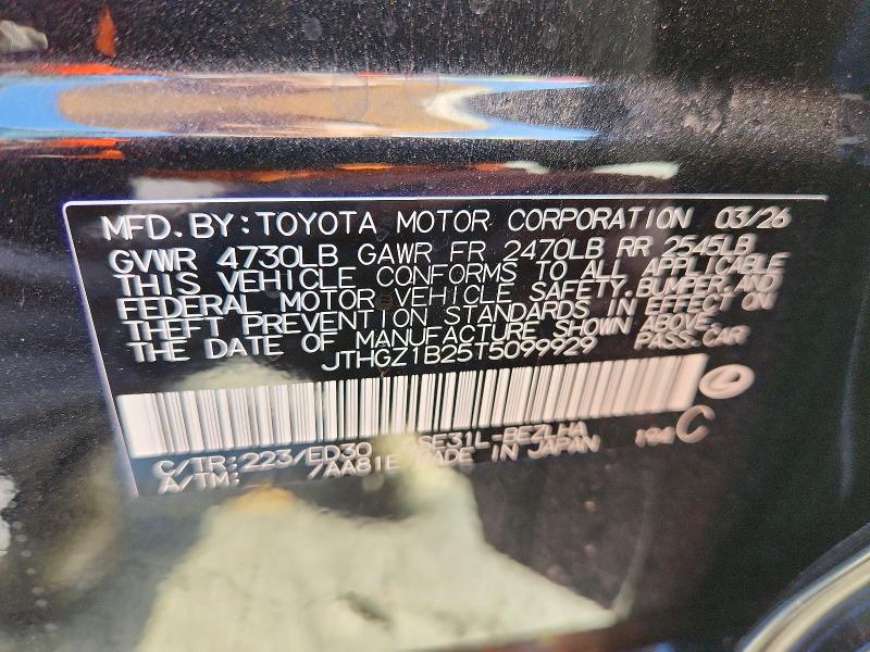 Auction sale of the 2026 Lexus Is 350, vin: JTHGZ1B25T5099929, lot number: 62802096