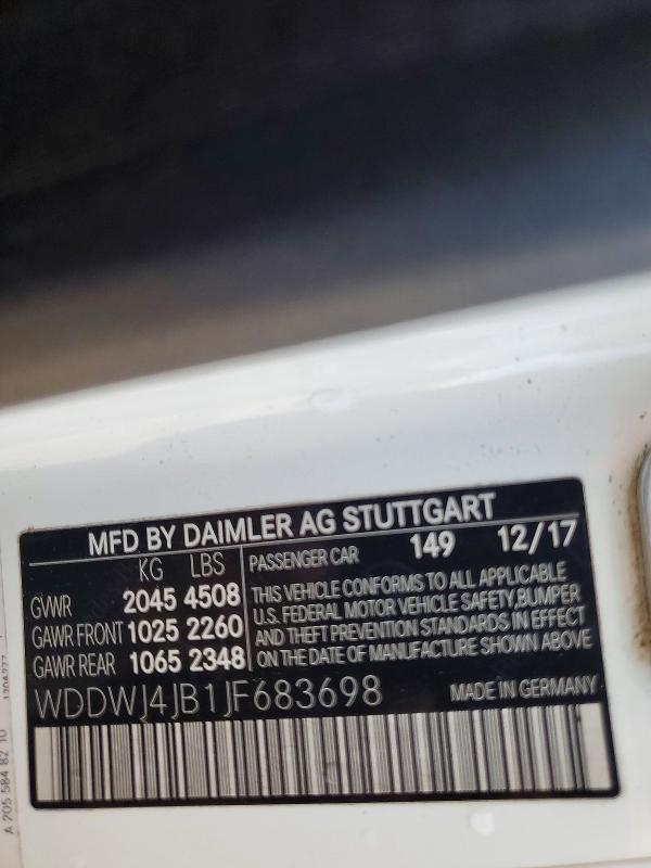 Продаж на аукціоні авто 2018 Mercedes-benz C, vin: WDDWJ4JB1JF683698, номер лоту: 59292846