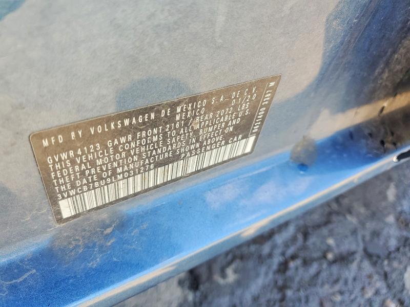 Aukcja sprzedaży 2020 Volkswagen Jetta, vin: 3VWCB7BU9LM031276, numer aukcji: 60062296