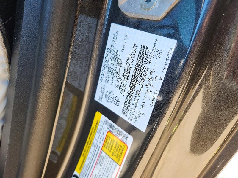 2019 Ford Mustang მანქანა იყიდება აუქციონზე, vin: 1FA6P8TH8K5183925, აუქციონის ნომერი: 62256216