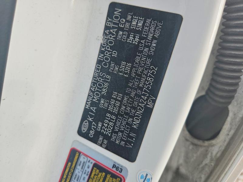 Aukcja sprzedaży 2018 Kia Soul, vin: KNDJN2A24J7558752, numer aukcji: 61416106