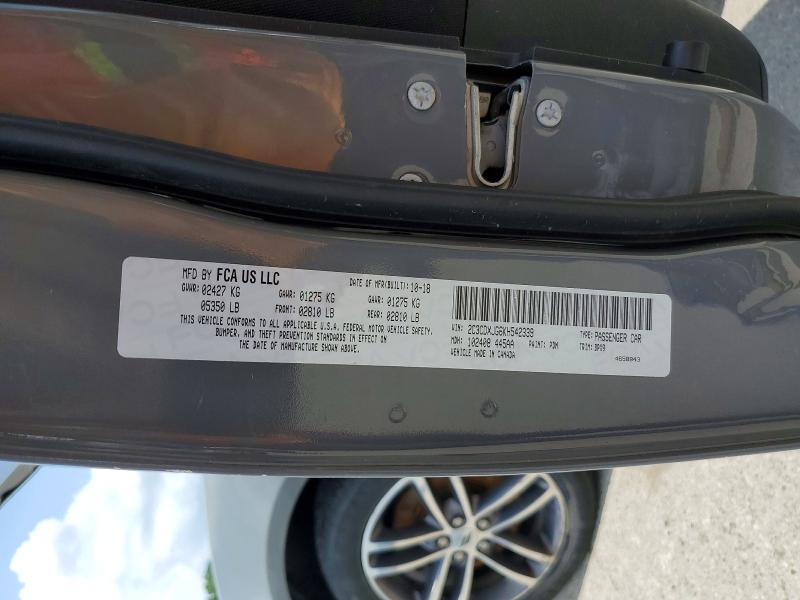 60766726 :رقم المزاد ، 2C3CDXJG6KH542339 vin ، 2019 Dodge Charger مزاد بيع