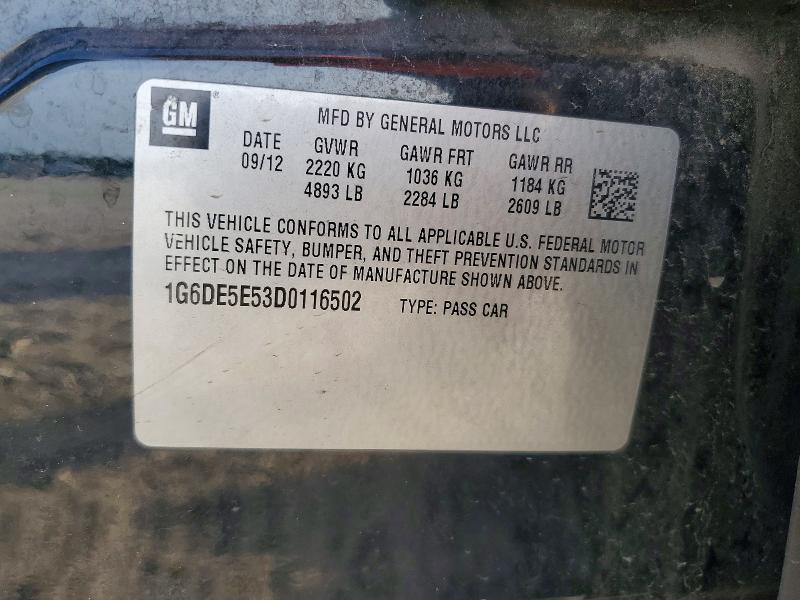 Продажа на аукционе авто 2013 Cadillac Cts, vin: 1G6DE5E53D0116502, номер лота: 61622476