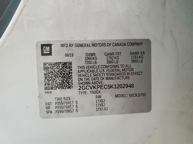 Aukcja sprzedaży 2019 Chevrolet Silverado Ld, vin: 2GCVKPEC5K1202948, numer aukcji: 60793546