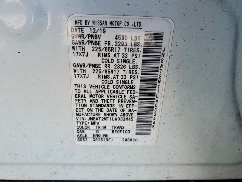 Продажа на аукционе авто 2020 Nissan Rogue, vin: JN8AT2MT1LW033445, номер лота: 59811176