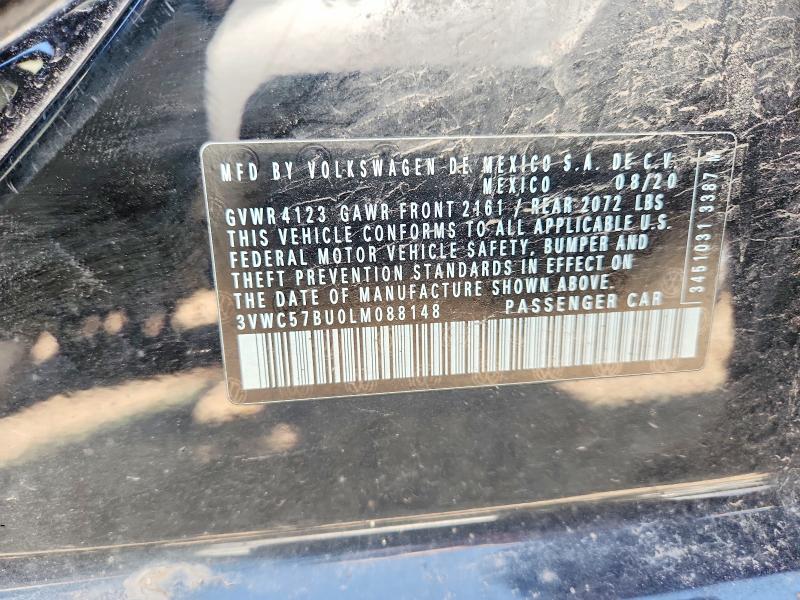 Aukcja sprzedaży 2020 Volkswagen Jetta, vin: 3VWC57BU0LM088148, numer aukcji: 60201576
