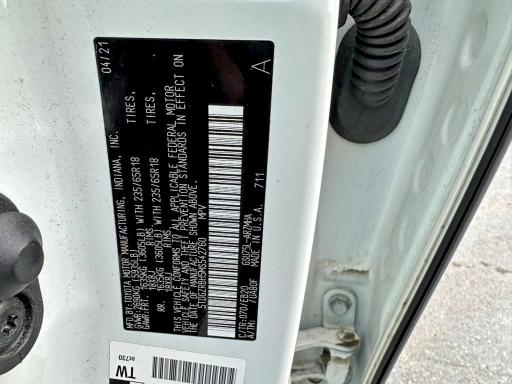 Aukcja sprzedaży 2021 Toyota Highlander, vin: 5TDGZRBH5MS542760, numer aukcji: 58321886