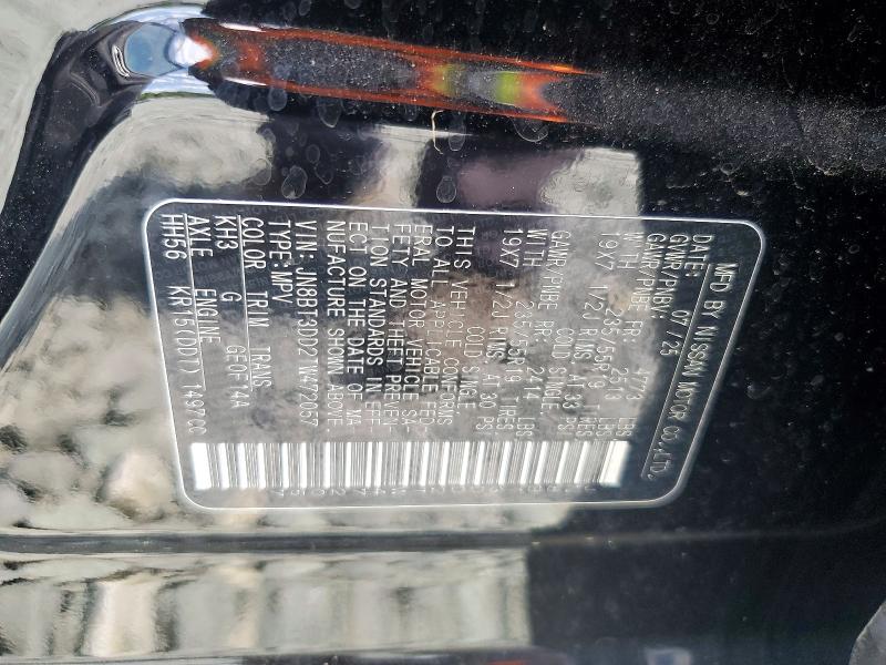 60472286 :رقم المزاد ، JN8BT3DD2TW472057 vin ، 2026 Nissan Rogue مزاد بيع