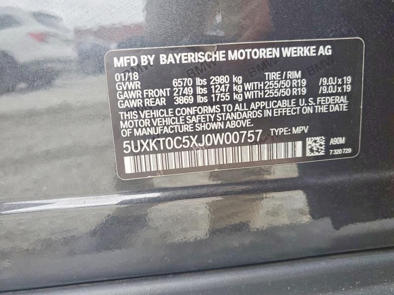 Aukcja sprzedaży 2018 Bmw X5, vin: 5UXKT0C5XJ0W00757, numer aukcji: 60911496