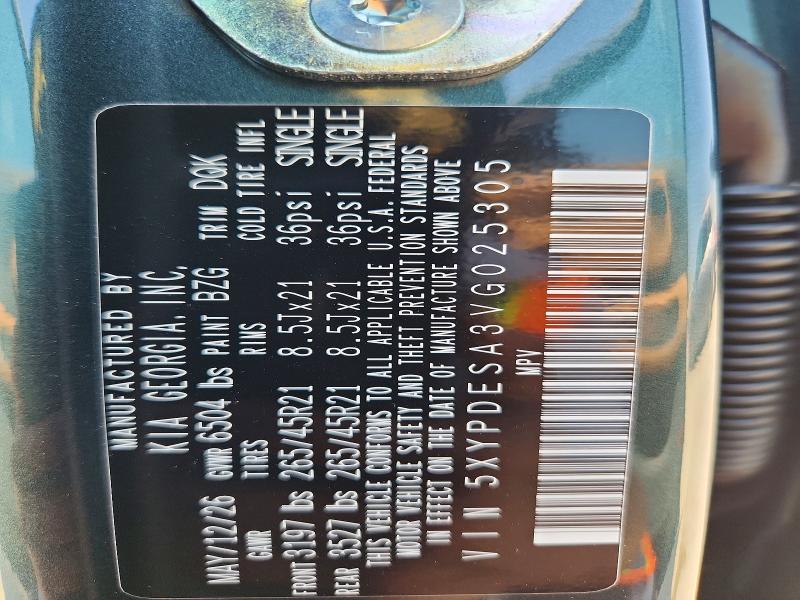 Aukcja sprzedaży 2027 Kia Telluride Hybrid, vin: 5XYPDESA3VG025305, numer aukcji: 61963286