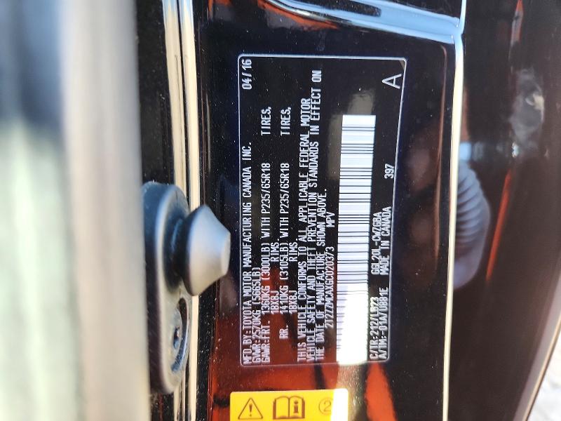 Продажа на аукционе авто 2016 Lexus Rx, vin: 2T2ZZMCAXGC020373, номер лота: 63006956