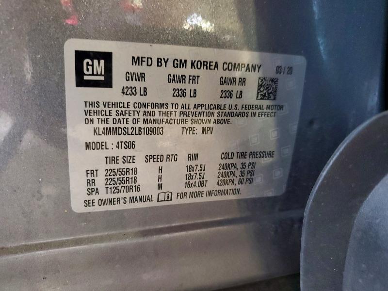 Продаж на аукціоні авто 2020 Buick Encore Gx, vin: KL4MMDSL2LB109003, номер лоту: 59355976