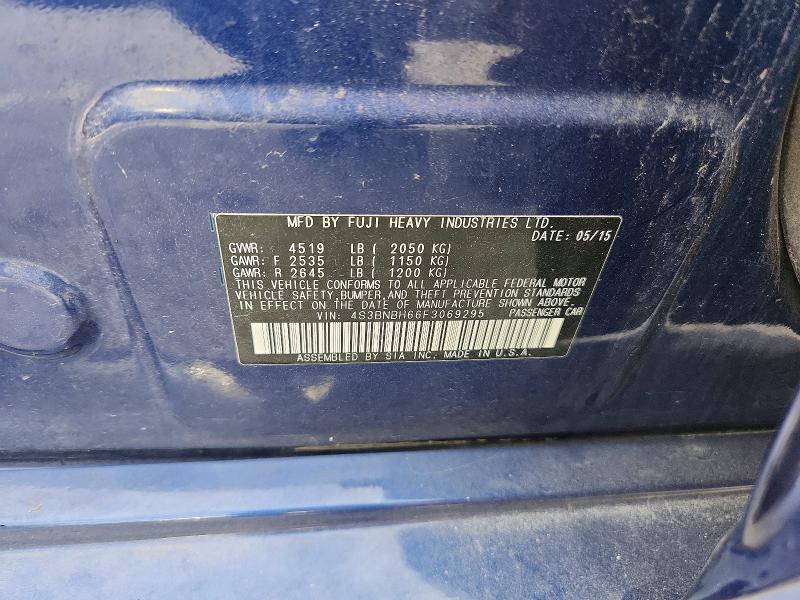 Продажа на аукционе авто 2015 Subaru Legacy, vin: 4S3BNBH66F3069295, номер лота: 60815696