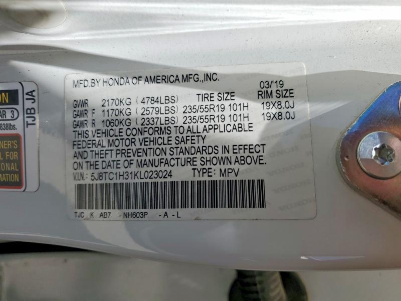 Продажа на аукционе авто 2019 Acura Rdx, vin: 5J8TC1H31KL023024, номер лота: 60263676