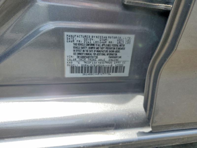 Продажа на аукционе авто 2024 Nissan Sentra, vin: 3N1AB8CV4RY297736, номер лота: 59661076
