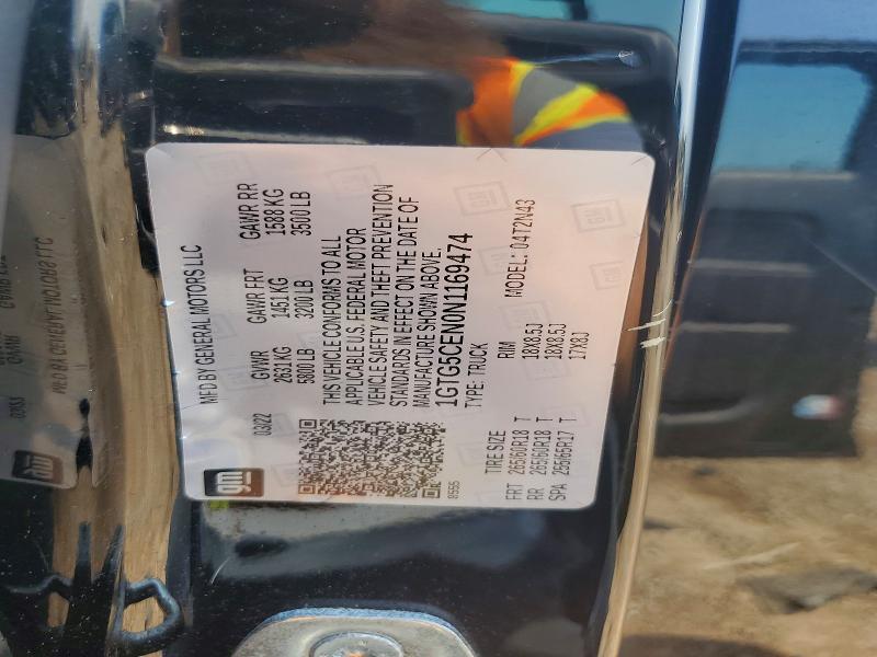 2022 Gmc Canyon მანქანა იყიდება აუქციონზე, vin: 1GTG5CEN0N1169474, აუქციონის ნომერი: 61902006
