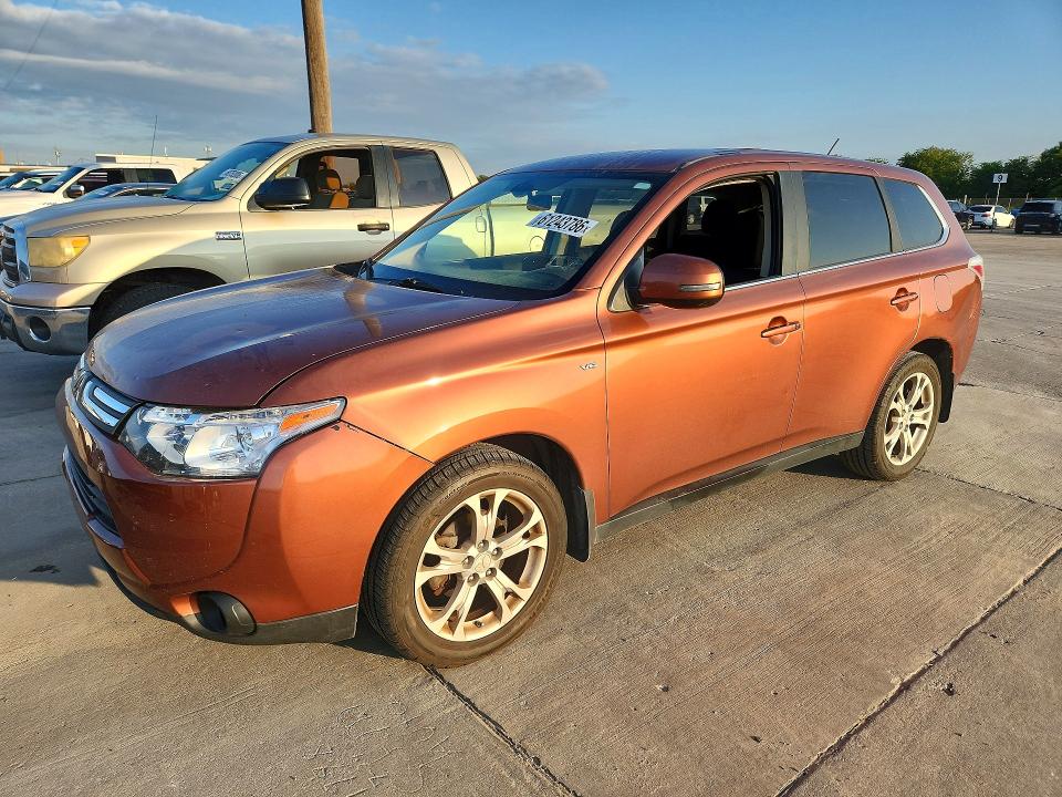 2014 Mitsubishi Outlander მანქანა იყიდება აუქციონზე, vin: JA4JZ4AX8EZ018787, აუქციონის ნომერი: 61243786