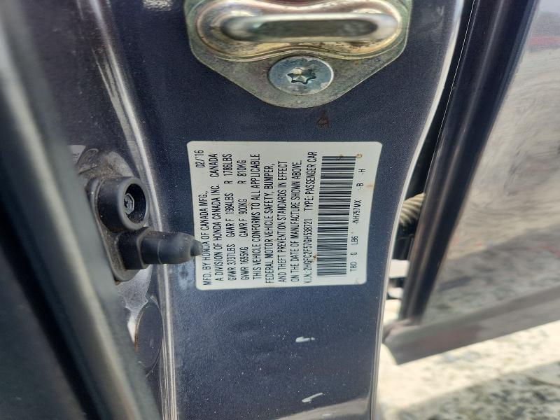 Aukcja sprzedaży 2016 Honda Civic, vin: 2HGFC2F57GH538721, numer aukcji: 61714896
