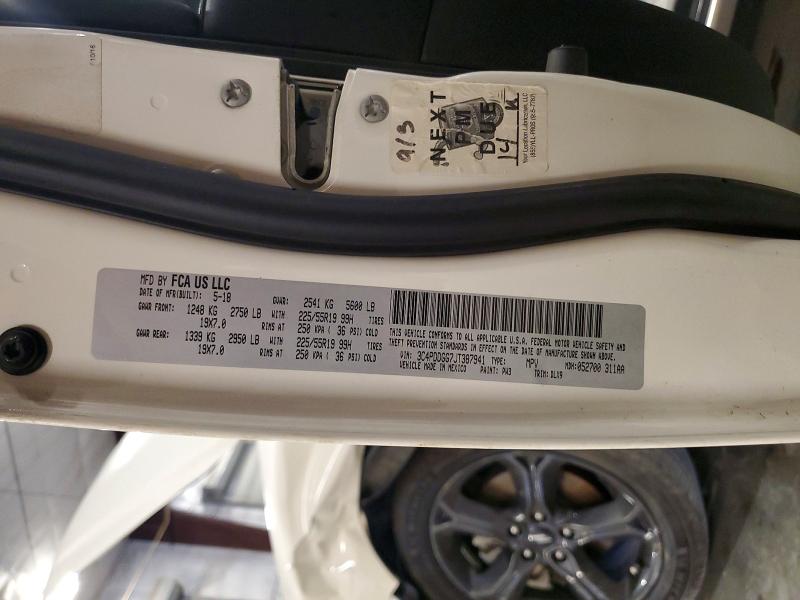 62344166 :رقم المزاد ، 3C4PDDGG7JT387941 vin ، 2018 Dodge Journey مزاد بيع