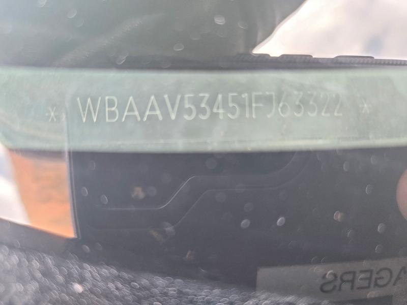 2001 Bmw 330 მანქანა იყიდება აუქციონზე, vin: WBAAV53451FJ63322, აუქციონის ნომერი: 60021296
