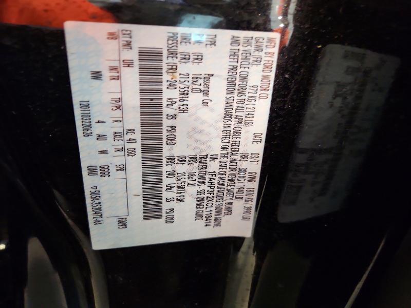 2012 Ford Focus მანქანა იყიდება აუქციონზე, vin: 1FAHP3F2XCL118414, აუქციონის ნომერი: 62879406