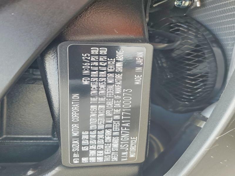 2026 Suzuki Gsx-r600 მანქანა იყიდება აუქციონზე, vin: JS1GN7FA1T7100073, აუქციონის ნომერი: 60427196