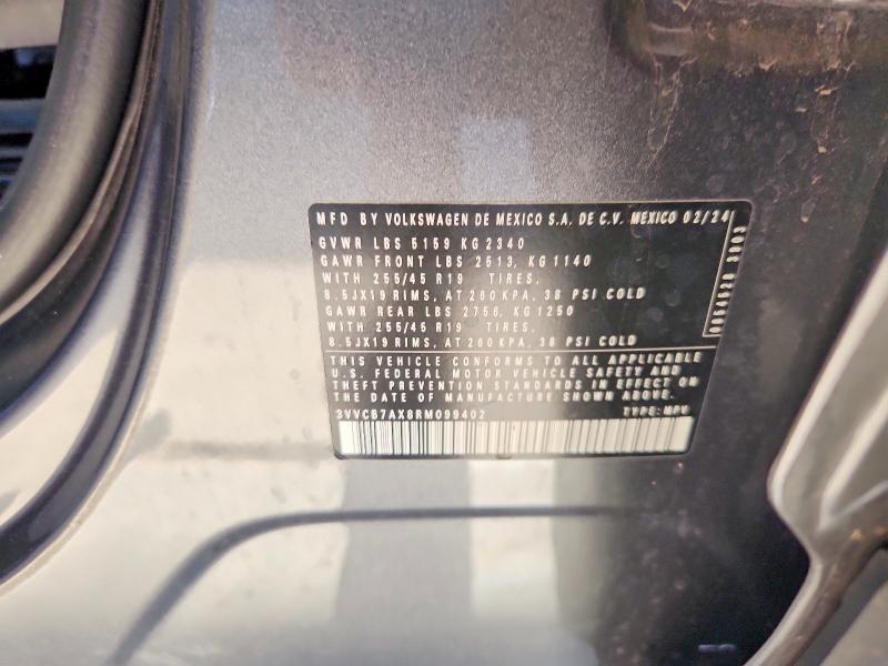 63201226 :رقم المزاد ، 3VVCB7AX8RM099402 vin ، 2024 Volkswagen Tiguan مزاد بيع