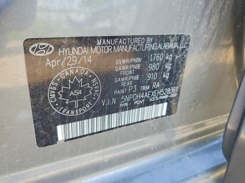 Продаж на аукціоні авто 2014 Hyundai Elantra, vin: 5NPDH4AEXEH528361, номер лоту: 60225056