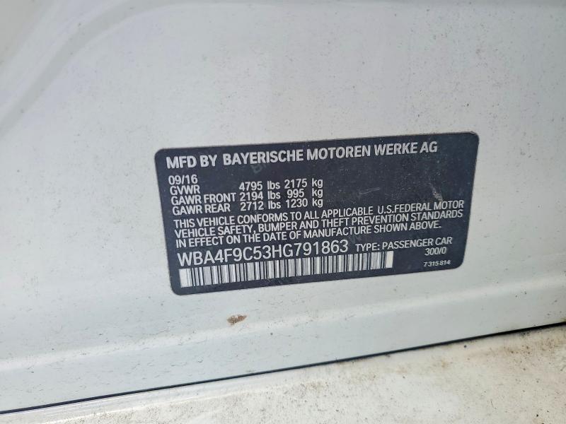 Продаж на аукціоні авто 2017 Bmw 430xi, vin: WBA4F9C53HG791863, номер лоту: 60281036