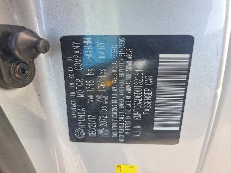 Продаж на аукціоні авто 2013 Hyundai Veloster, vin: KMHTC6AD6DU132151, номер лоту: 60944946