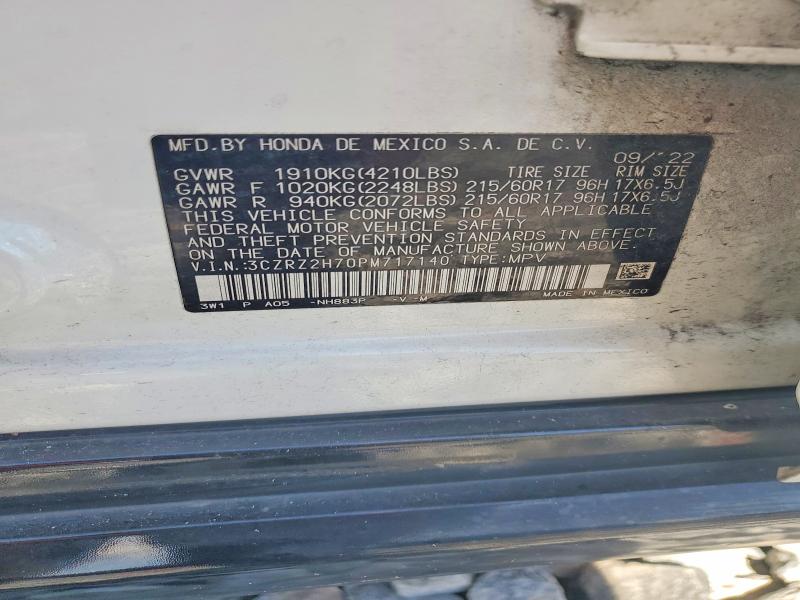 Продаж на аукціоні авто 2023 Honda Hr-v, vin: 3CZRZ2H70PM717140, номер лоту: 62413366