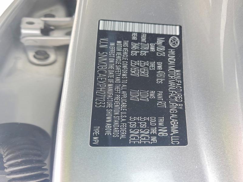 61394166 :رقم المزاد ، 5NMJBCAEXPH271233 vin ، 2023 Hyundai Tucson مزاد بيع