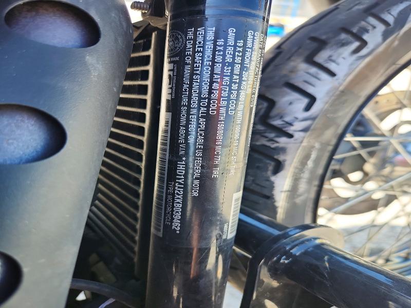 61298126 :رقم المزاد ، 1HD1YJJ2XKB039462 vin ، 2019 Harley-davidson Fxbb مزاد بيع