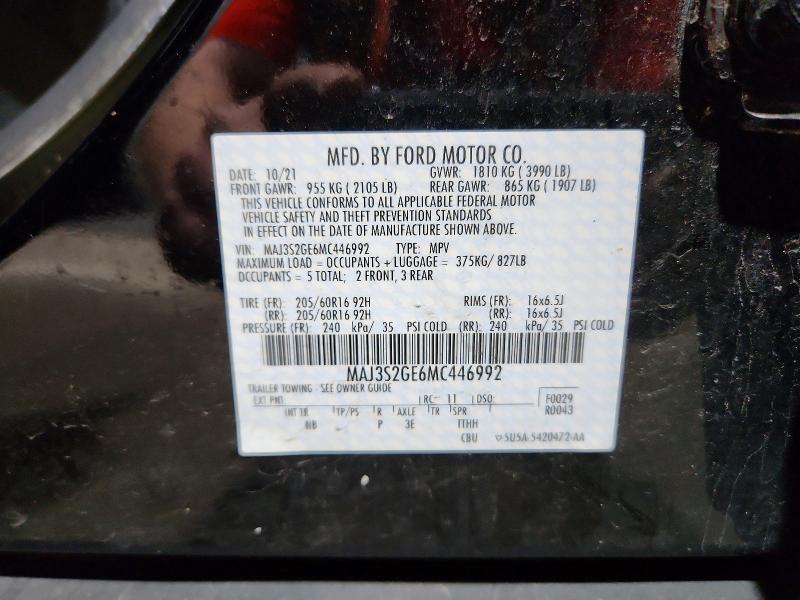 Продажа на аукционе авто 2021 Ford Ecosport, vin: MAJ3S2GE6MC446992, номер лота: 60425836