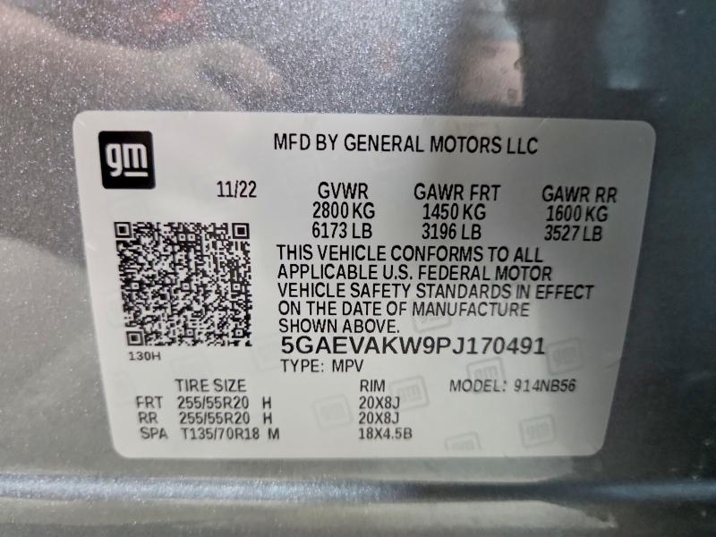 Aukcja sprzedaży 2023 Buick Enclave, vin: 5GAEVAKW9PJ170491, numer aukcji: 60165286