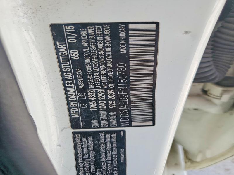 Aukcja sprzedaży 2015 Mercedes-benz Cla, vin: WDDSJ4EB2FN186780, numer aukcji: 60372626
