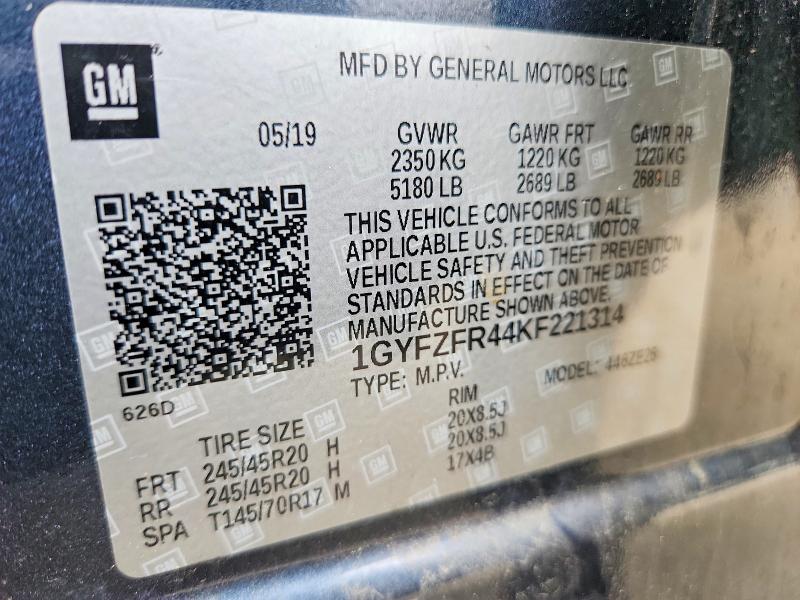 Aukcja sprzedaży 2019 Cadillac Xt4, vin: 1GYFZFR44KF221314, numer aukcji: 61618406
