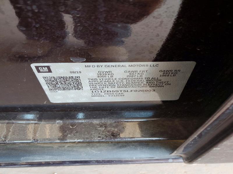 Продаж на аукціоні авто 2020 Chevrolet Malibu, vin: 1G1ZB5ST5LF026903, номер лоту: 62922956