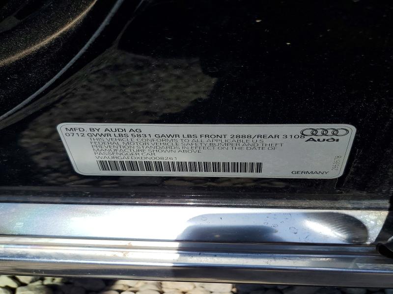 Aukcja sprzedaży 2013 Audi A8, vin: WAURGAFDXDN008261, numer aukcji: 61971226