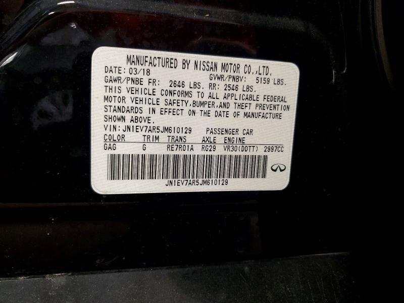 Продажа на аукционе авто 2018 Infiniti Q50, vin: JN1EV7AR5JM610129, номер лота: 63013176