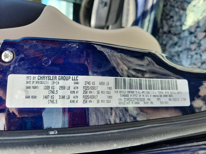 Продаж на аукціоні авто 2015 Dodge Grand Caravan, vin: 2C4RDGCG7FR576535, номер лоту: 60826036